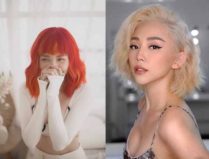 Tóc Tiên khiến fan mê mẩn với những màu tóc nhuộm nổi bật và “chất ngất“