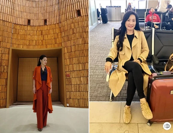 Phong cách thời trang ngày càng trẻ trung của Hồng Đào sau ly hôn Quang Minh