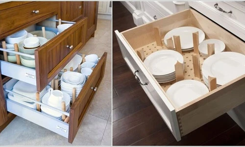 Những mẫu ngăn kéo đựng đồ tiện lợi trong nhà bếp