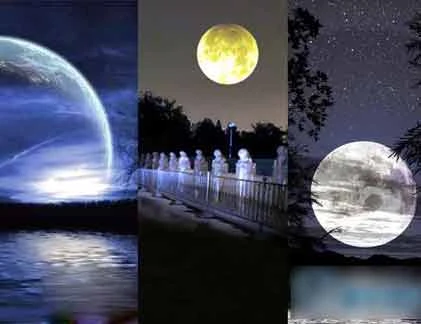 Cảnh thiên nhiên Trung thu lung linh, huyền ảo