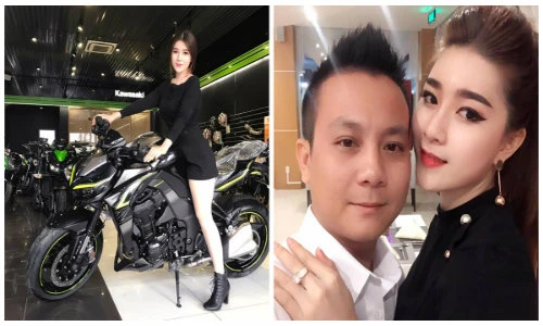 Nhan sắc cô vợ hot girl Cần Thơ tặng chồng môtô khủng