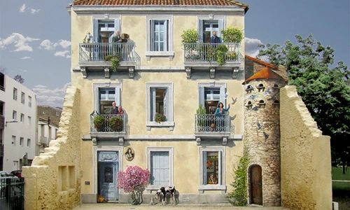 Ngắm những bức tường nhà 3D cực độc đáo