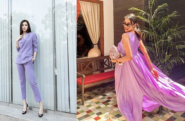 Sao Việt thi nhau diện trang phục tím đọ dáng dịp hè