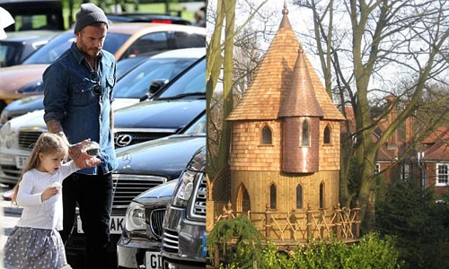 Ngưỡng mộ lâu đài nhỏ David Beckham xây cho con gái 