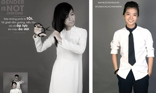 Bộ ảnh đồng phục của những nữ sinh Việt chuyển giới