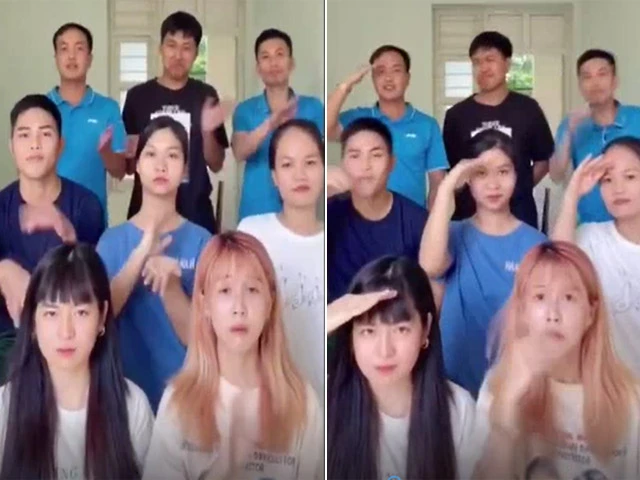 Video: Hậu Hoàng cùng dàn chiến sỹ Sao nhập ngũ quay Tiktok
