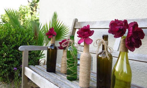 Ý tưởng độc dùng chai thủy tinh trang trí nhà đẹp