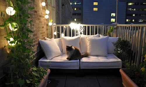 Ý tưởng trang trí ban công lãng mạn