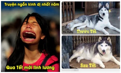 “Cười không nhặt được mồm” với ảnh chế Tết 2017