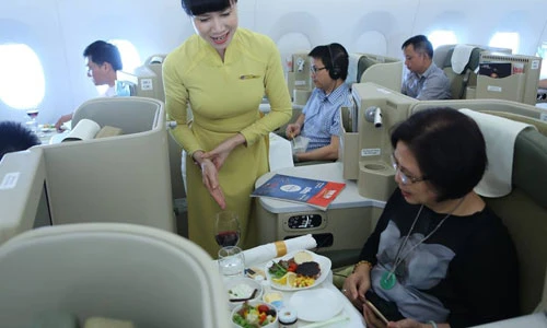 Thực đơn trên siêu máy bay Boeing 787 - 9 Dreamliner của VNA