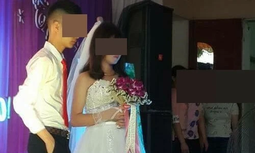 Xôn xao đám cưới “chạy bầu” của cặp đôi sinh năm 2002