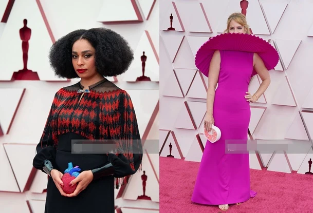 Loạt trang phục thảm họa, độc lạ tại thảm đỏ Oscar 2021