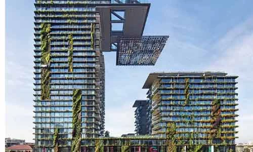 Mãn nhãn hình ảnh vườn thẳng đứng trên cao ốc khổng lồ