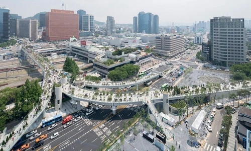 Chiêm ngưỡng vườn cây trên cao tuyệt đẹp ở Seoul