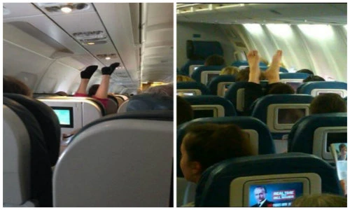 Khoảnh khắc hài hước trên máy bay