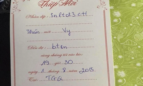 Ảnh cười Facebook: Thiệp mời "đơn giản nhất Vịnh Bắc Bộ"