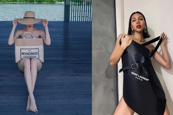 Trào lưu biến túi thành trang phục của chị em gây “nhức mắt“