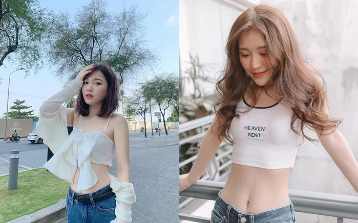 Nữ ca sĩ Han Sara ăn mặc gợi cảm khoe eo thon chỉ 53cm ở tuổi 19