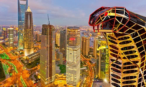 Kinh ngạc tòa nhà chọc trời hình rắn hổ mang bành