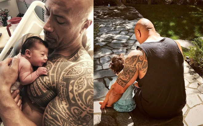 Hình ảnh tài tử Hollywood chăm vợ con khiến dân mạng tan chảy