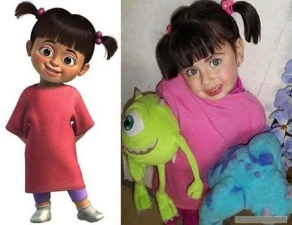 Hài hước người thật "y chang" nhân vật hoạt hình 