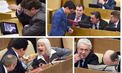 Những cảnh hài hước trong Hạ viện Nga