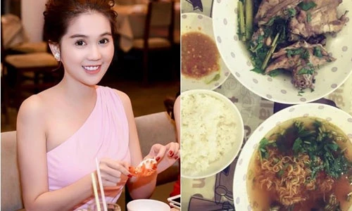 Không thể tin được đây là bữa cơm ngon kinh khủng khiếp của Ngọc Trinh