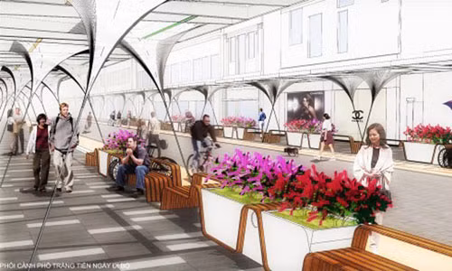 Lộ kiến trúc mới của phố vàng Tràng Tiền