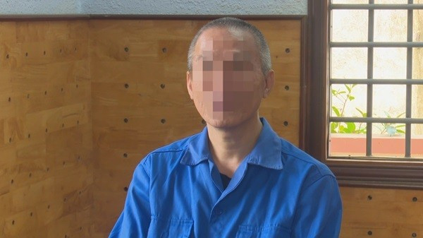 Bị can Đỗ Thanh Tâm tại cơ quan công an. tam.jpg