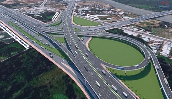 Phối cảnh dự án nút giao thông Gò Công 4 tầng. go-cong-1.jpg