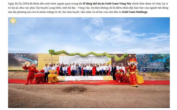 Lễ động thổ dự án Gold Coast Vũng Tàu. Ảnh cắt từ website giới thiệu dự án anh-6.jpg