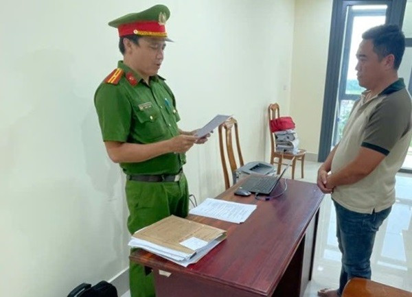 Bị can Nguyễn Vương Hoài. Ảnh: CA hoai.jpg