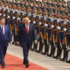 Hình ảnh lễ đón trọng thể Tổng thống Trump tại Trung Quốc