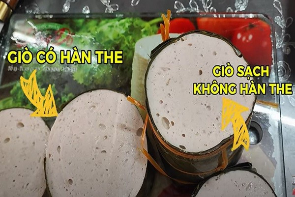 Giò chả có hàn the và không có hàn the không khác nhau nhiều về mặt cảm quan. Ảnh minh họa anh-2-9.jpg