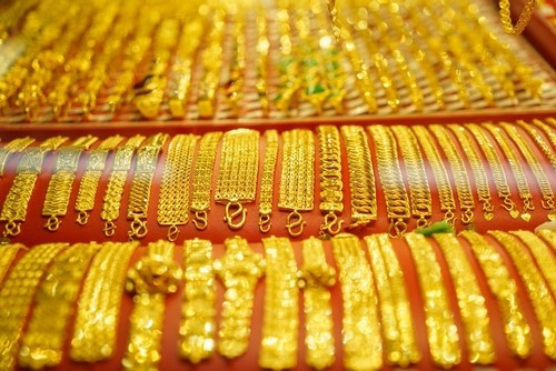 Vàng SJC rời đỉnh. Ảnh minh họa gia-vang3.jpg