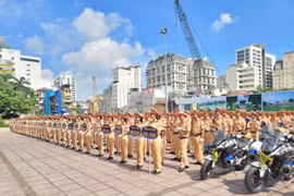 Hà Nội tiếp nhận 655 cán bộ, chiến sĩ CSGT phục vụ Đại lễ A80