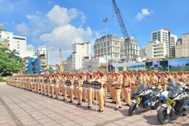 Hà Nội tiếp nhận 655 cán bộ, chiến sĩ CSGT phục vụ Đại lễ A80