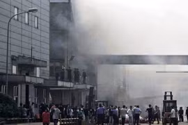 Nổ bình khí nén tại xưởng công ty SJ Tech Việt Nam