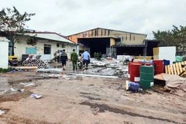 Cháy lớn tại xưởng sản xuất của công ty Thép Việt Xô