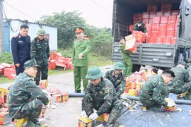 Bắc Ninh tiêu hủy hơn 10.890kg pháo hoa nổ