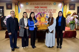 MTTQ Việt Nam thành phố Hà Nội thăm, chúc Tết cơ sở tôn giáo