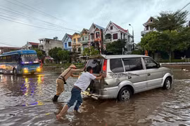 Bão số 11 Matmo gây mưa lớn, nhiều nơi ở Bắc Ninh ngập nặng