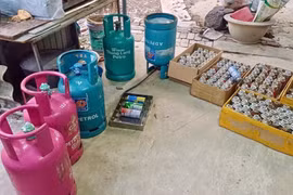 Thái Nguyên phát hiện cơ sở sang chiết gas trái phép