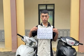 Bắt thanh niên 21 tuổi liên tiếp trộm xe máy ở Phú Thọ 