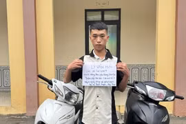 Bắt thanh niên 21 tuổi liên tiếp trộm xe máy ở Phú Thọ 