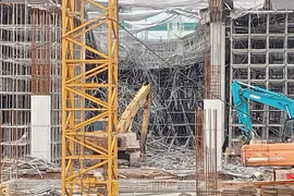 Sập giàn giáo công trình Goertek Công ty Hợp lực thi công ở Bắc Ninh