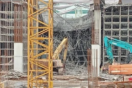 Sập giàn giáo công trình Goertek Công ty Hợp lực thi công ở Bắc Ninh