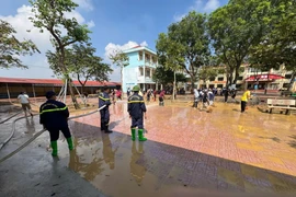 Trường học ở Bắc Ninh dọn dẹp sau lũ, chuẩn bị đón học sinh trở lại