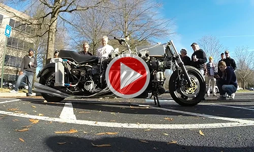 Tiếng pô “hoành tráng” của mô tô lắp động cơ Lamborghini