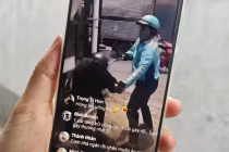 Điều tra người mặc áo xe ôm công nghệ hành hung thanh niên 